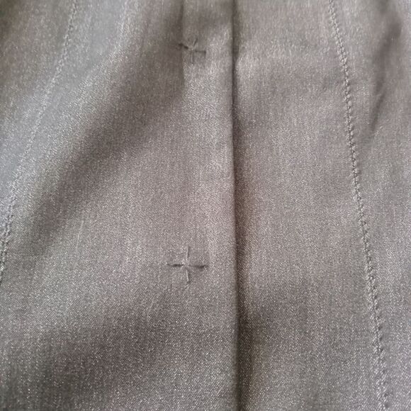 T Tahari Black and Gray Button Front Embellished Fitted Blazer Jacket Women's 8 - Picture 10 of 13